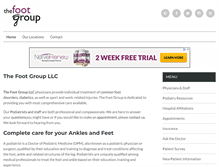 Tablet Screenshot of ctfootgroup.com